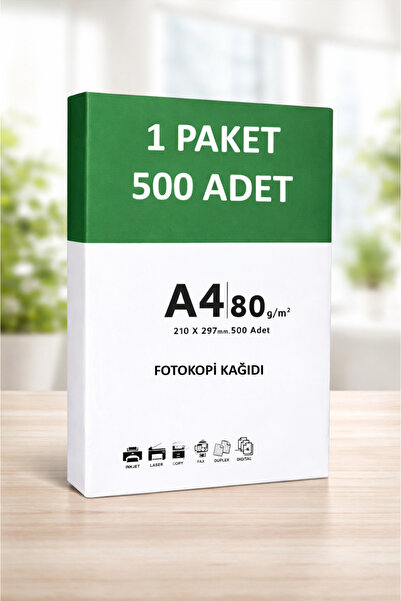 A4 хартија за фотокопирање 80 g 500 листови (1 пакување) – компатибилна со печатач и фотокопир