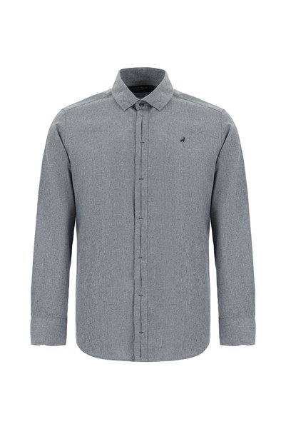 Long Sleeve Slim Fit Slim Fit Lumberjack Cotton Panther Shirt
