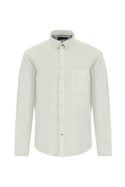 Long Sleeve Regular Fit Patterned Cotton Shirt