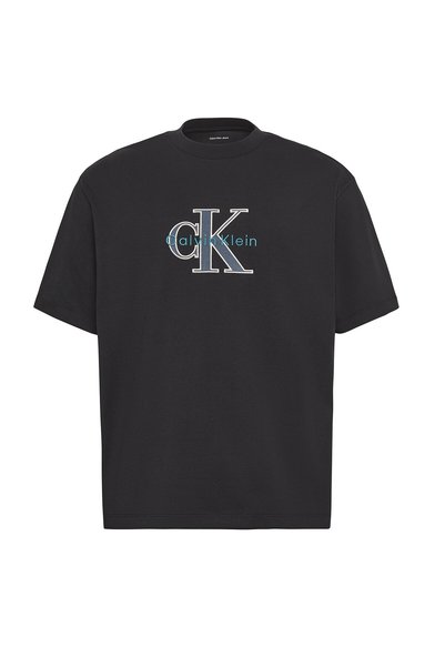Men's Brand Logo T-Shirt, Suitable for Daily Use, Black