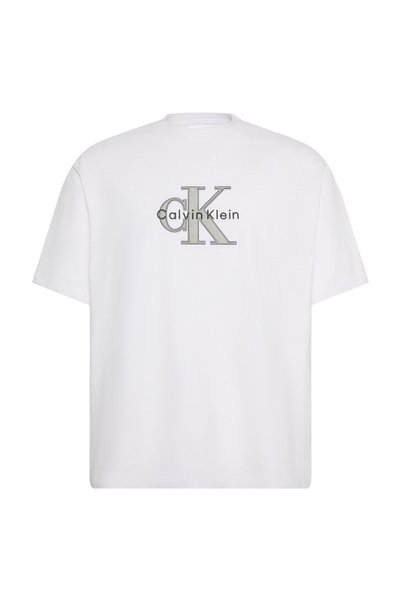 Short Sleeve 16S Three-Color Monologo Graphic Men's White T-shirt LV04RE815G-YAF
