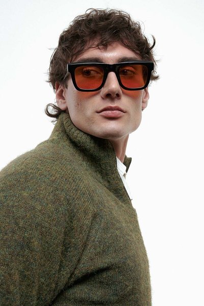 Velmor Black Orange Men's Sirkadiyen Balance Glasses