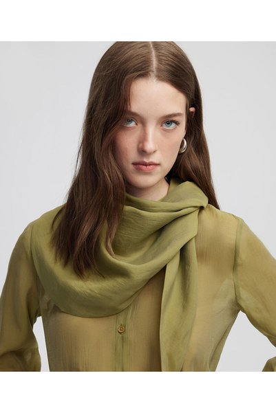 Blouse with Detachable Scarf