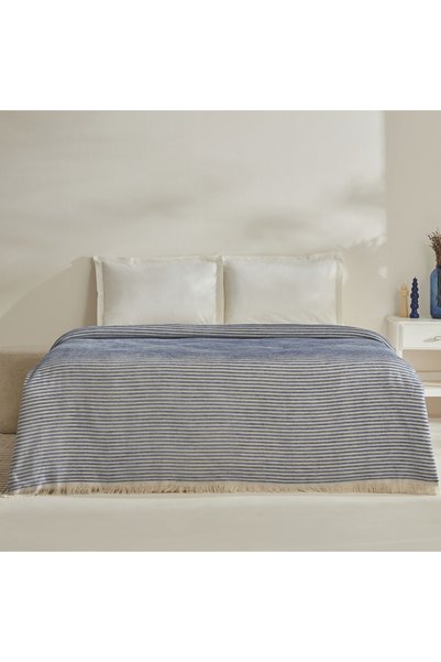 Sion Double Blanket Blue