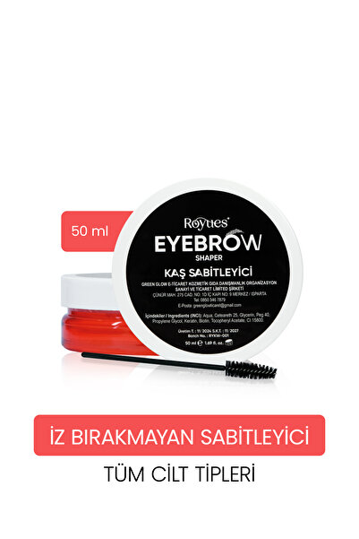 Восок за фиксирање на веѓи 50 ml | проѕирен, не остава бели траги & долготраен обликувач на веѓи во текот на целиот ден
