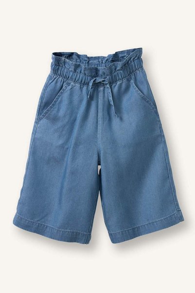 Paperbag Wide Leg Cotton Trousers Baby Girl G9016A526Sp