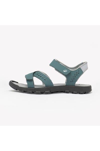 Quechua Women's Outdoor Sandals - Green - Nh100