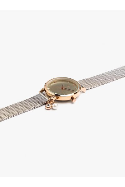 Women's Two-Tone Stainless Steel Metal Mesh Strap Watch
