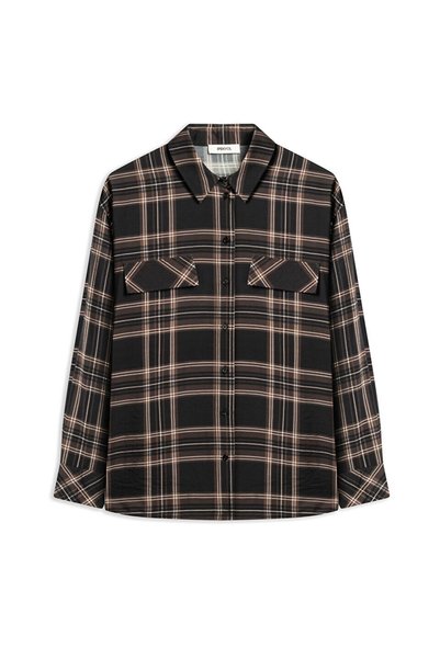 Plaid pattern blouse