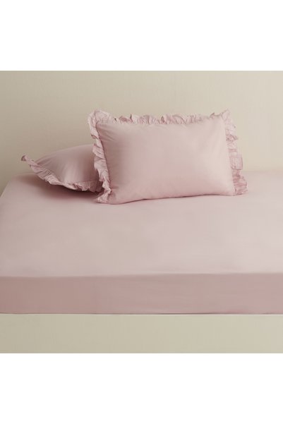 Basic 100% Cotton Double Flat Sheet Powder