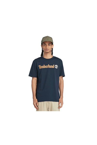 Kennebec River Linear Logo Men's Casual T-Shirt Tb0A5Upq4331 Blue