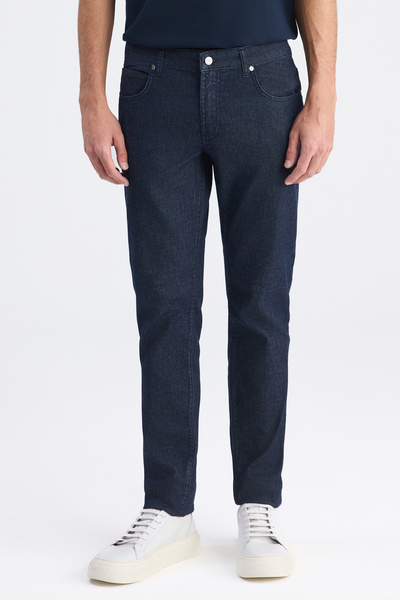 Super Slim Fit Blue Denim Trousers