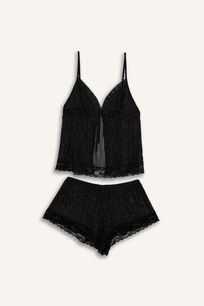 Regular Fit Strappy 2-Piece Chiffon Set H8347Ax26Sm