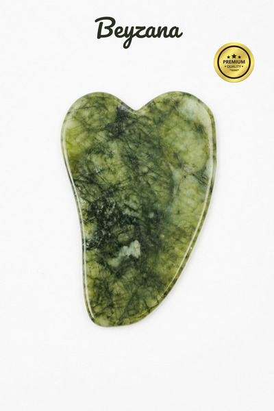 Heart Jade Gua Sha 100% Natural Massage Tool Care Stone