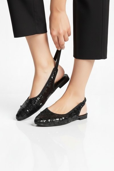 Women's Daily Ballet Flats Inside-Out Office Sandals Shoes