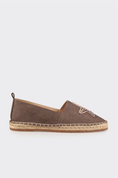 Brown Women's Flat Espadrilles