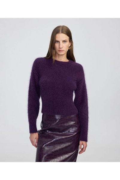 Ribbed Knitwear with Waist Accent