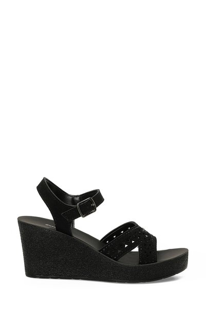 409103.Z Black Women's Wedge Heel Sandals