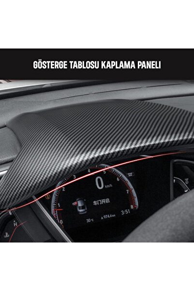 Honda Civic FC5 10-та генерација ( 2016-2021 ) панел за инструмент табла со карбонски ефект од едно парче