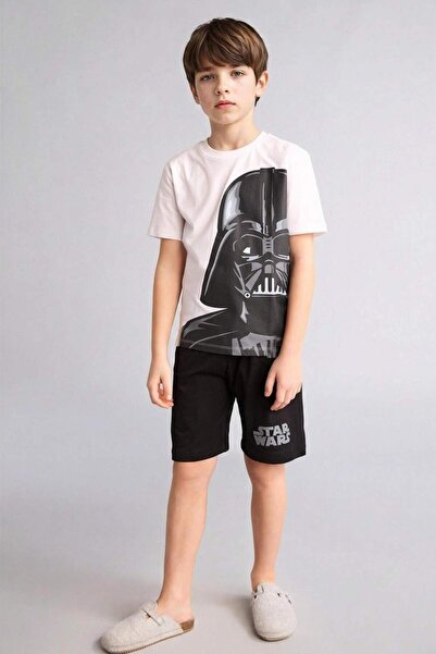 %100 памук Star Wars стандарден крој комплет пижами од 2 дела за момчиња E0336A825SM