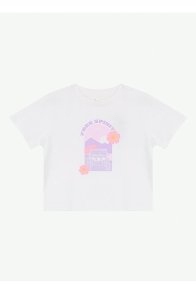 Ecru Girls' Printed T-Shirt J6Sg-Tst7877