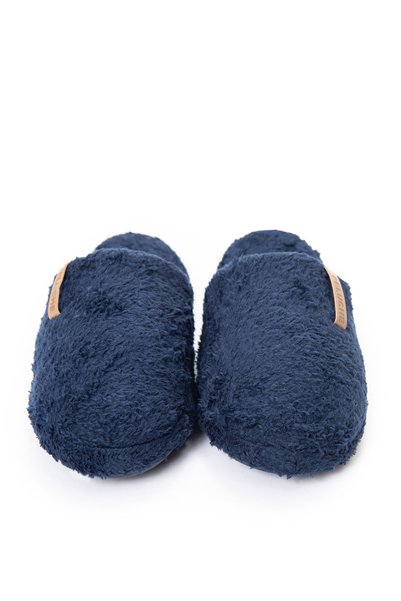 Navy Blue Men's House Slippers 25E-T1 - 1