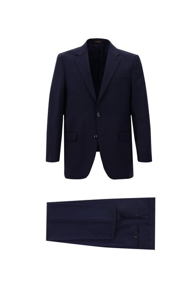 4 Drop Relaxed Fit Relaxed Fit Wool Check Suit