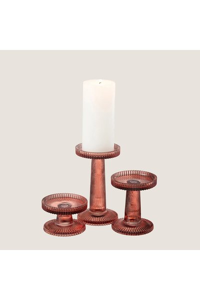 Kigo Candle Holder 3-Piece Set Tile