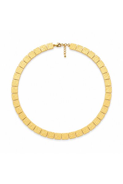 Steel Crush Plate Necklace