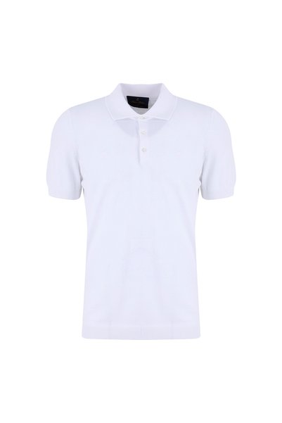 White Men's Polo T-Shirt Bbss26Mkl026