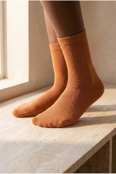 Women's Family Basic Socket Socks Dark Beige