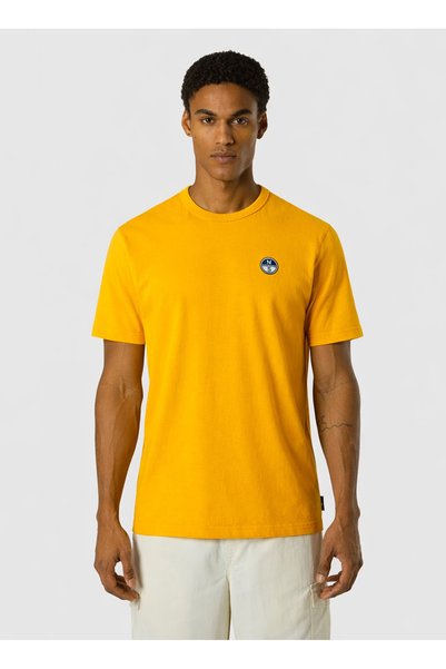 Mustard Men's Regular Fit Printed T-Shirt Ns0000693165