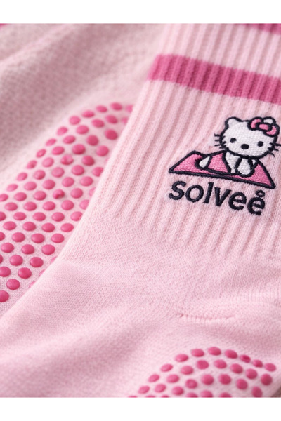 Hellokitty чорапи за пилатес со нелизгачки ѓон