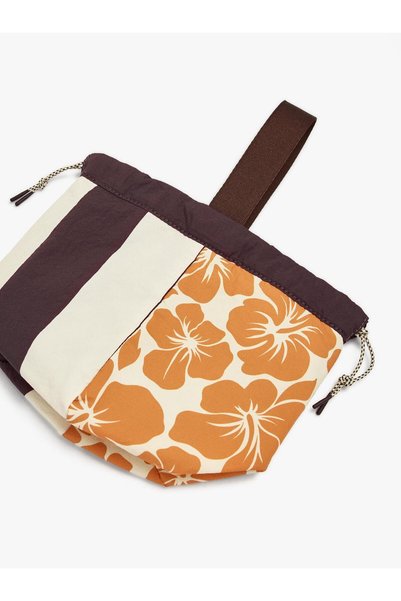 Women's Floral Patterned Technical Fabric Multi-Purpose Bag