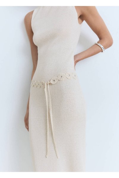 Mesh Dress with Belt