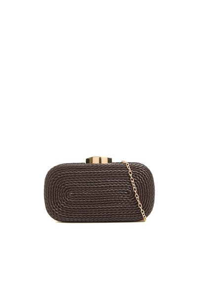 Brown Gold Buckle Women's Bag