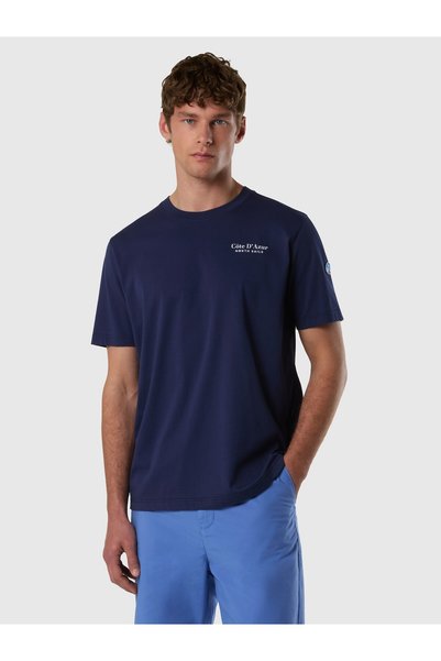 Regular Fit Printed 100% Cotton Men's Crew Neck T-Shirt
