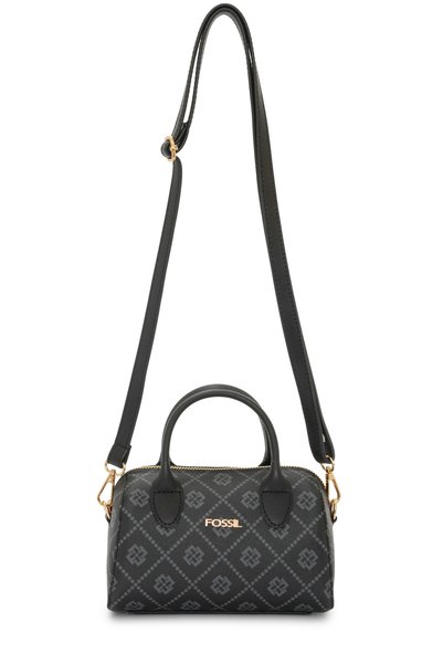 Black Women's Hand and Cross Shoulder Bag 05Fo25K5103