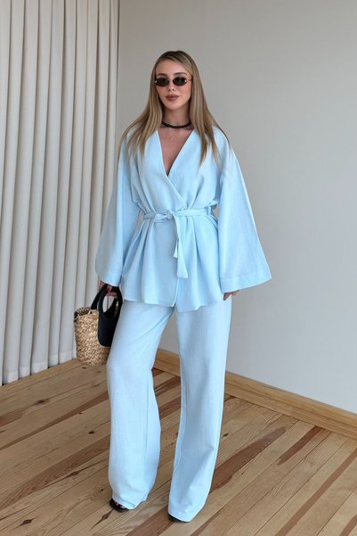Mavi Vero Cotton Belted Double Suit - 1300