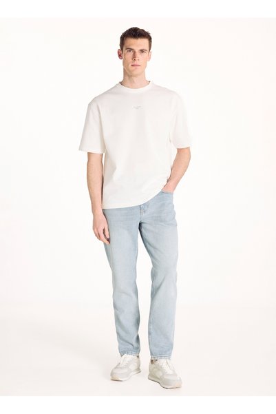 Light Blue Men's Denim Trousers Tbmrdn2002