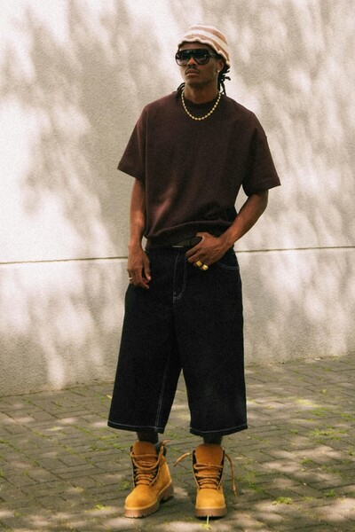 Super Baggy Fit Denim Bermuda Shorts