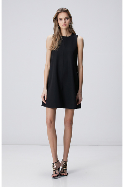Black A-Form Mini Dress