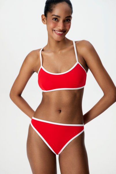 Red Eris Bikini Top