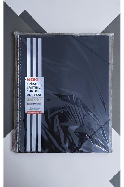 A4 Size Spiral Elastic Presentation File 20 Sheets Black Wire-Bound Presentation File