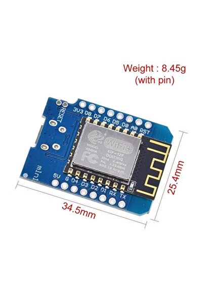 WeMos D1 Mini - Arduino плоча базирана на ESP8266 12-F