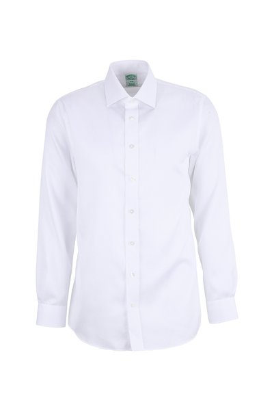White Men's Slim Fit Shirt Bbss26Msh042