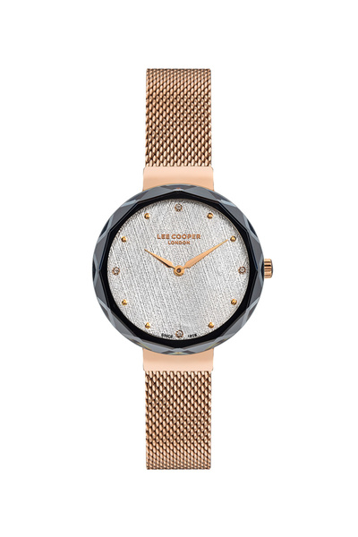 Women's Watch, Silver Dial, Rose Gold Case, Rose Gold Mesh Band, Quartz, 3Atm, Lc07237.430