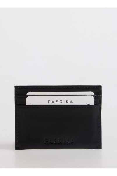 Black Men's Card Holder WILBUR