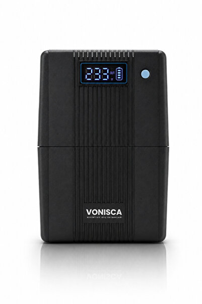 D-650 650VA LCD UPS уред за непрекинато напојување Line Interactive 1x12V 7Ah за компјутер, модем, камера, PC