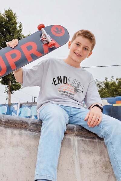 Endless Text Printed Boy's T-Shirt